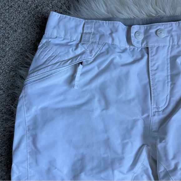 Columbia Omni-Tech Women's Insulated White Snow Ski Snowboard Winter Pants Siz M - Picture 3 of 14